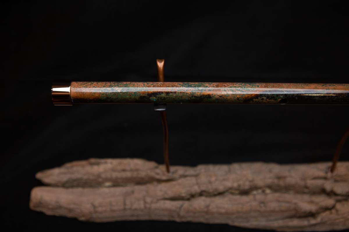 Lullaby Edition Copper Flute #LE0020 in Autumn Patina