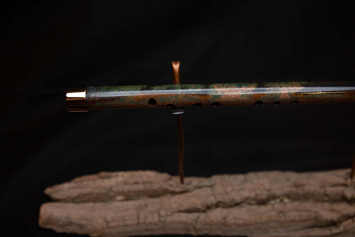 Lullaby Edition Copper Flute #LE0020 in Autumn Patina