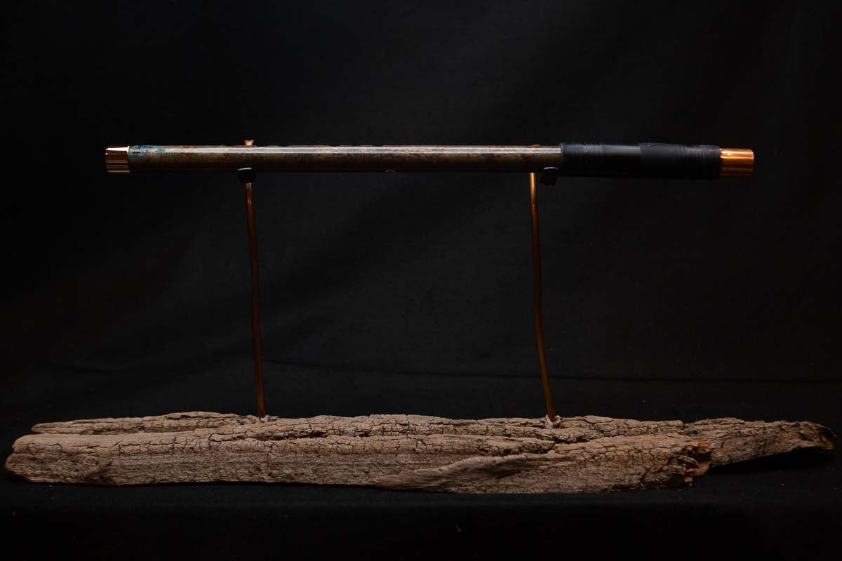 Lullaby Edition Copper Flute #LE0021 in Autumn Patina