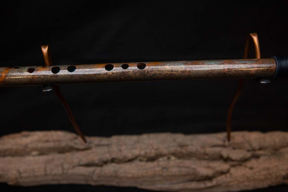 Lullaby Edition Copper Flute #LE0021 in Autumn Patina