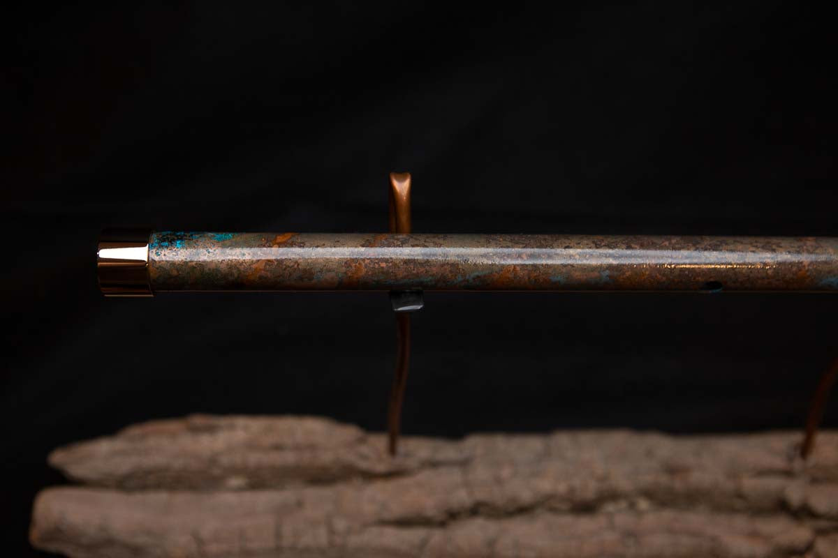 Lullaby Edition Copper Flute #LE0021 in Autumn Patina