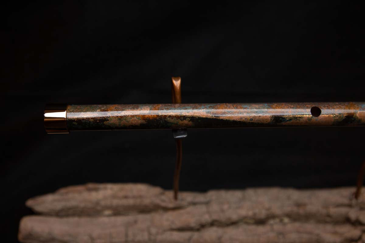 Lullaby Edition Copper Flute #LE0021 in Autumn Patina