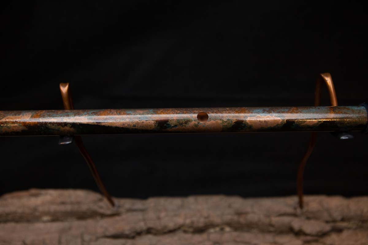 Lullaby Edition Copper Flute #LE0021 in Autumn Patina