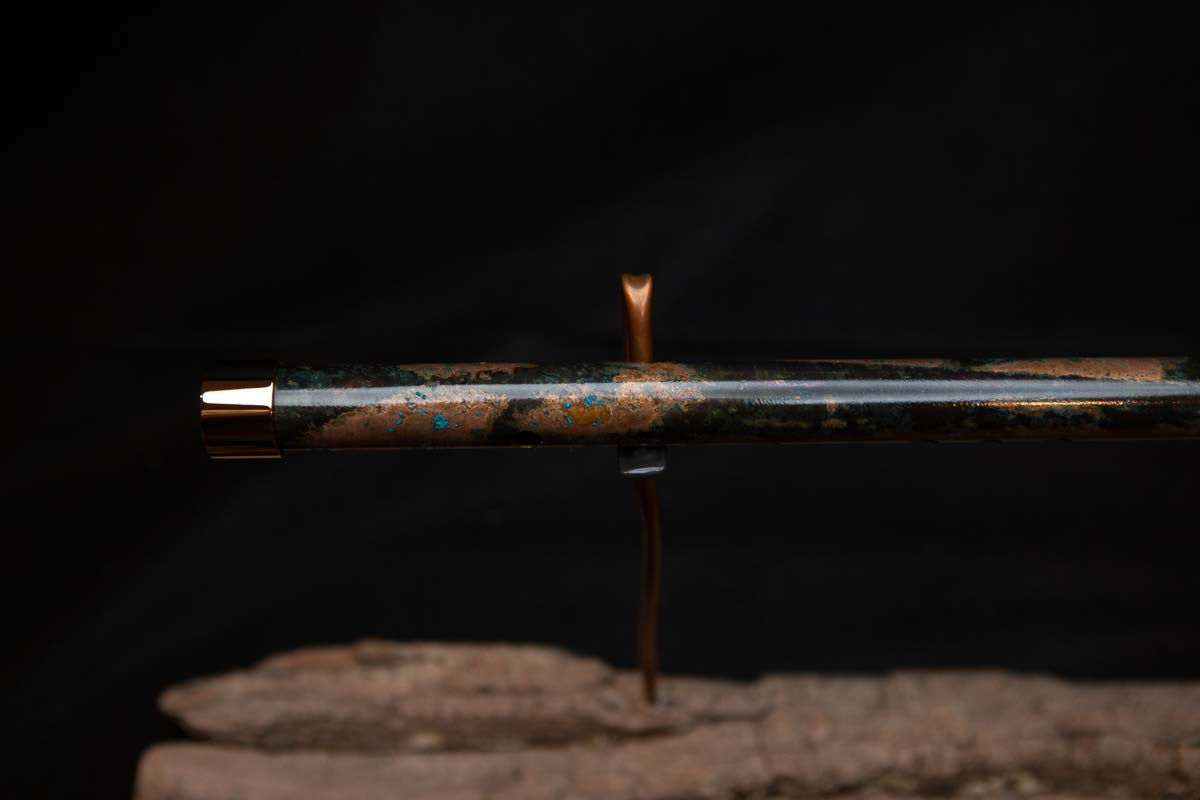 Lullaby Edition Copper Flute #LE0021 in Autumn Patina