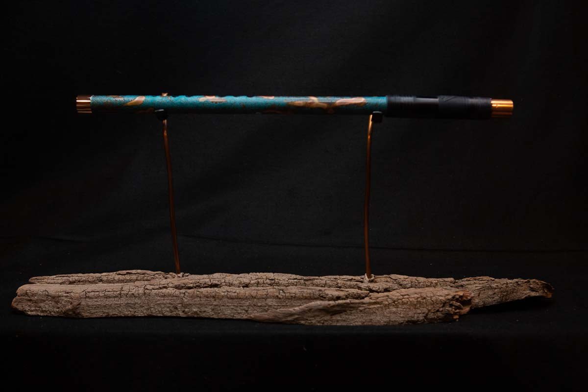 Lullaby Edition Copper Flute #LE0022 in Turquoise Summer