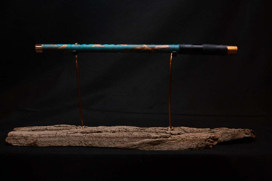 Lullaby Edition Copper Flute #LE0022 in Turquoise Summer