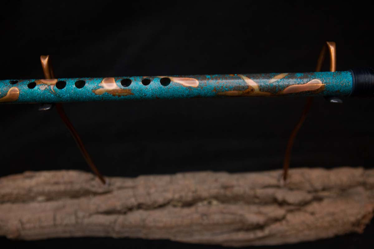 Lullaby Edition Copper Flute #LE0022 in Turquoise Summer