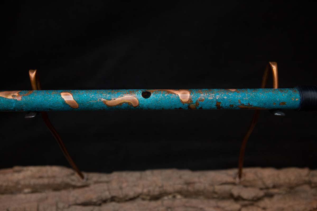 Lullaby Edition Copper Flute #LE0022 in Turquoise Summer