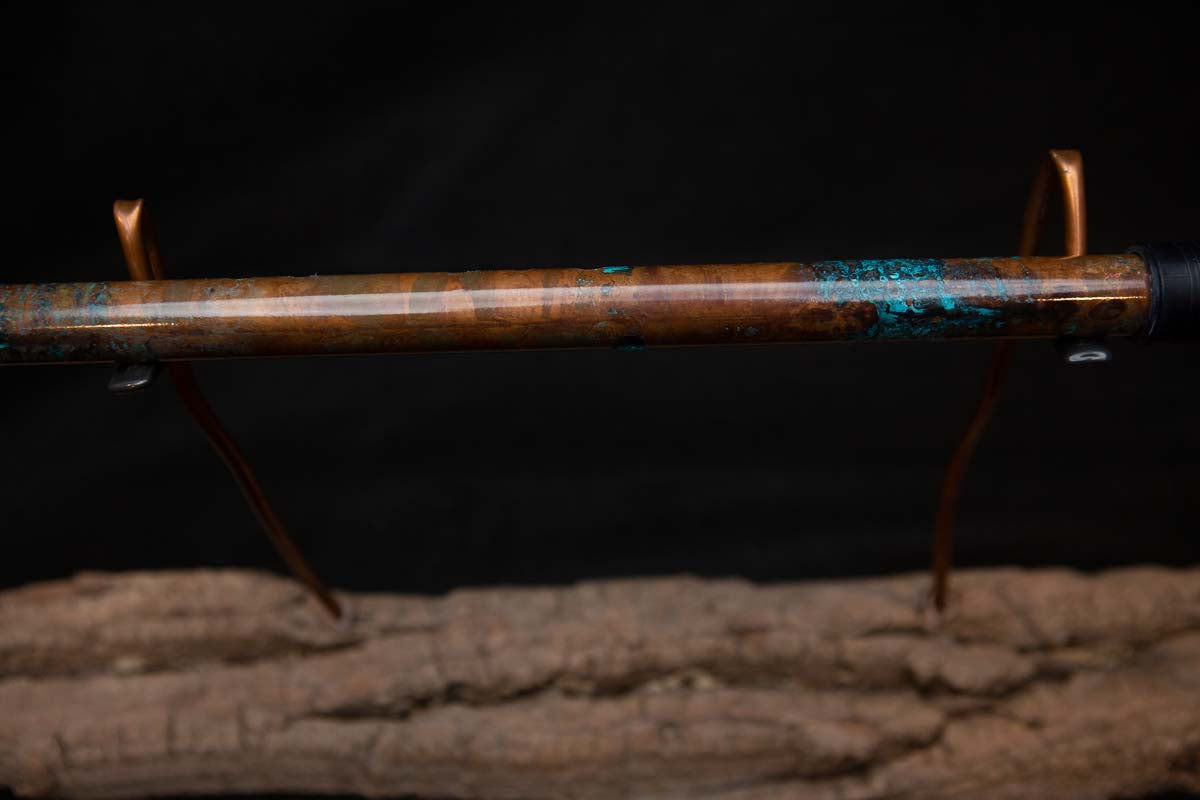 Lullaby Edition Copper Flute #LE0023 in Autumn Patina w/Midnight Ocean Endcap