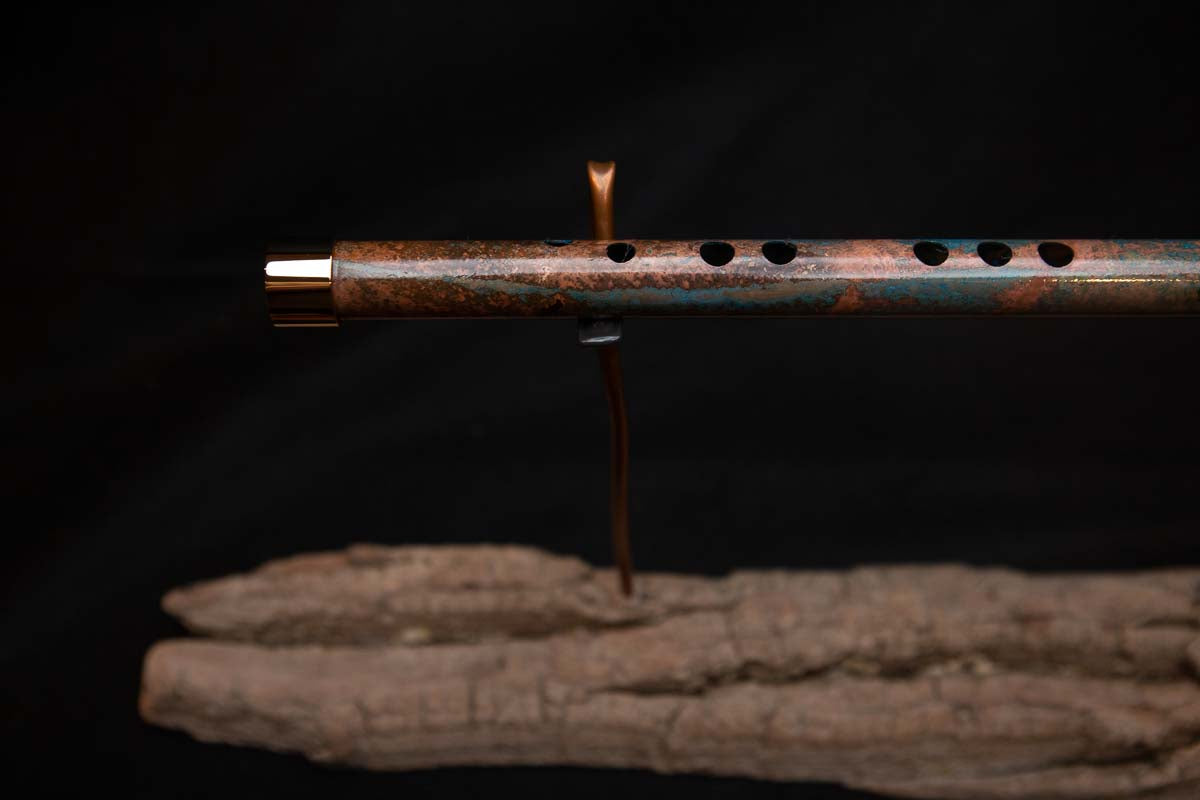 Lullaby Edition Copper Flute #LE0024 in Autumn Patina