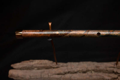 Lullaby Edition Copper Flute #LE0024 in Autumn Patina