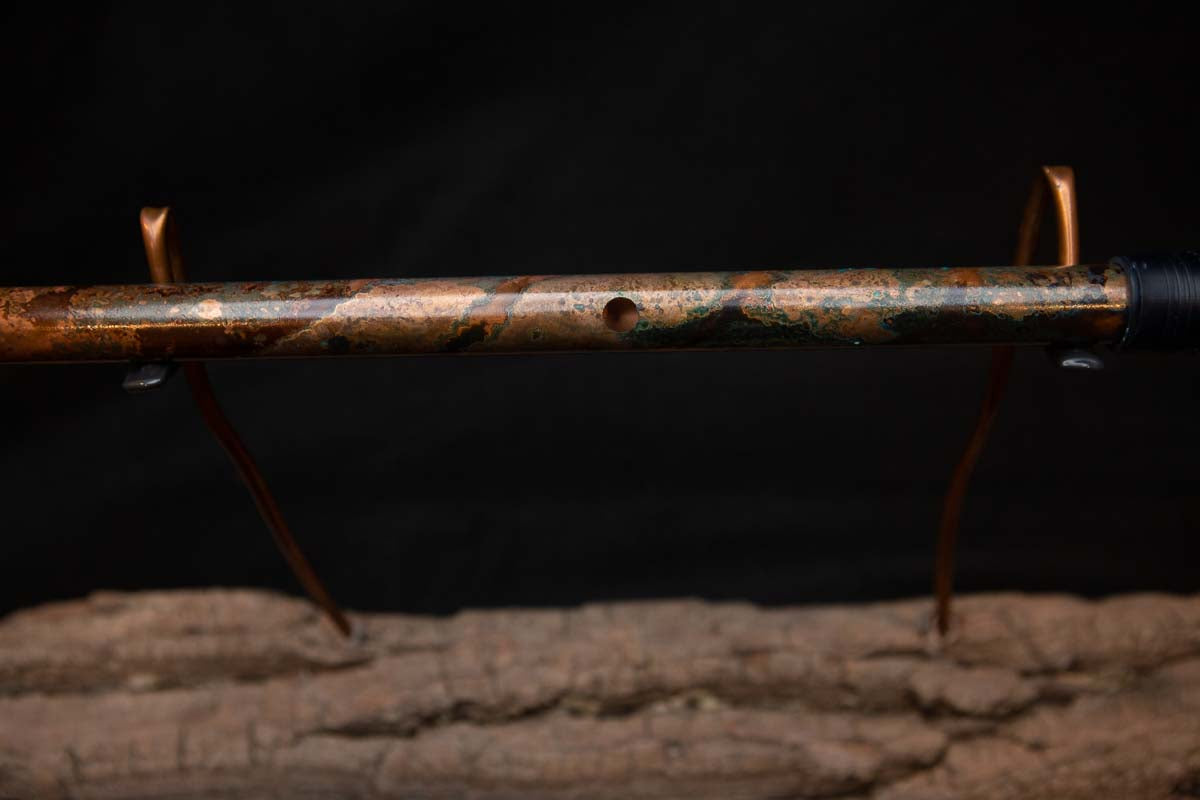 Lullaby Edition Copper Flute #LE0024 in Autumn Patina