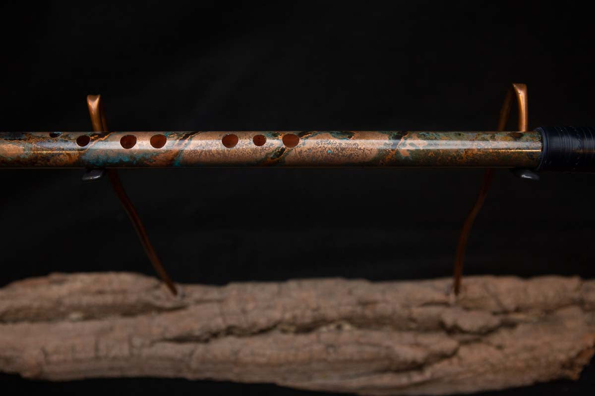 Lullaby Edition Copper Flute #LE0025 in Autumn Patina