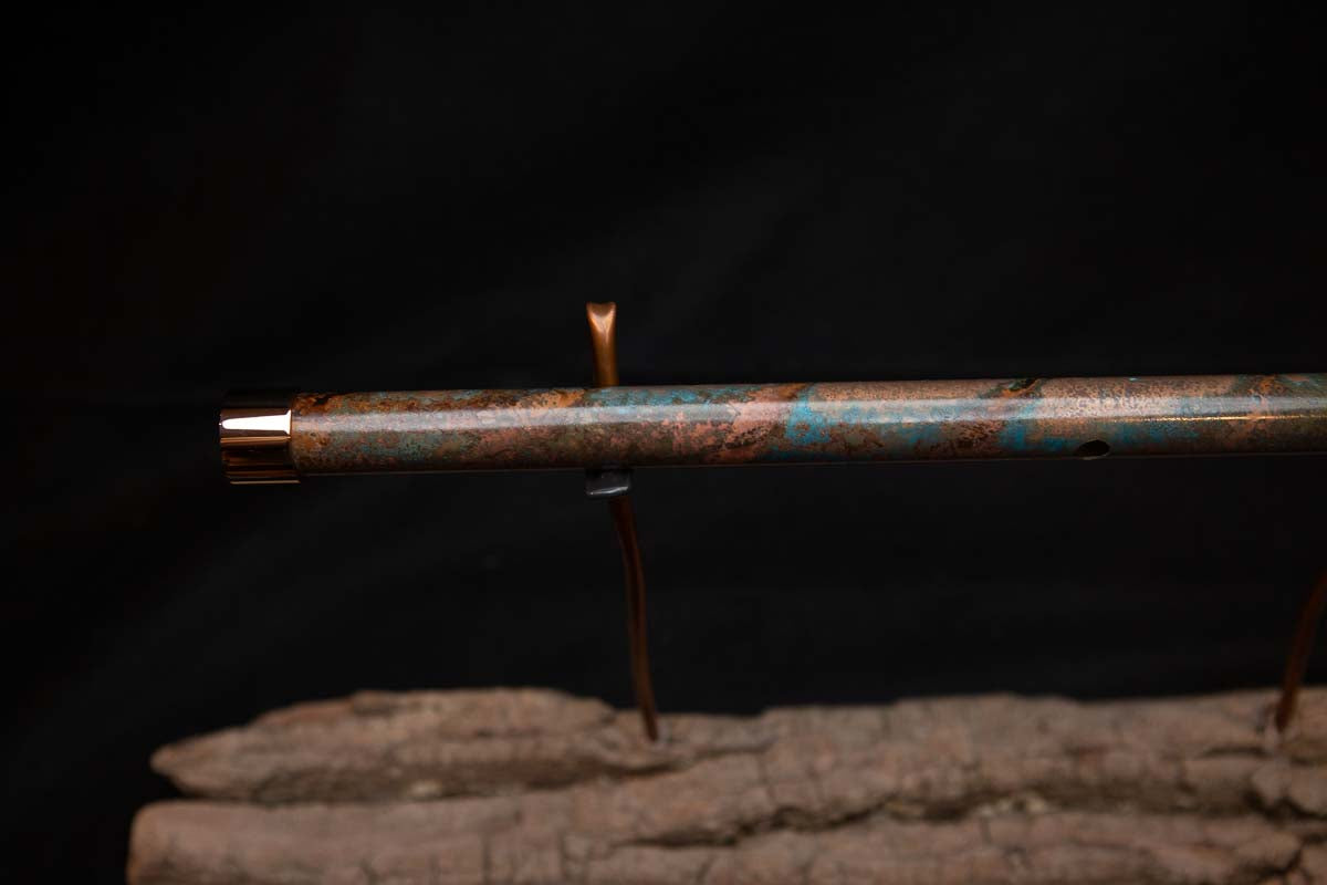 Lullaby Edition Copper Flute #LE0025 in Autumn Patina