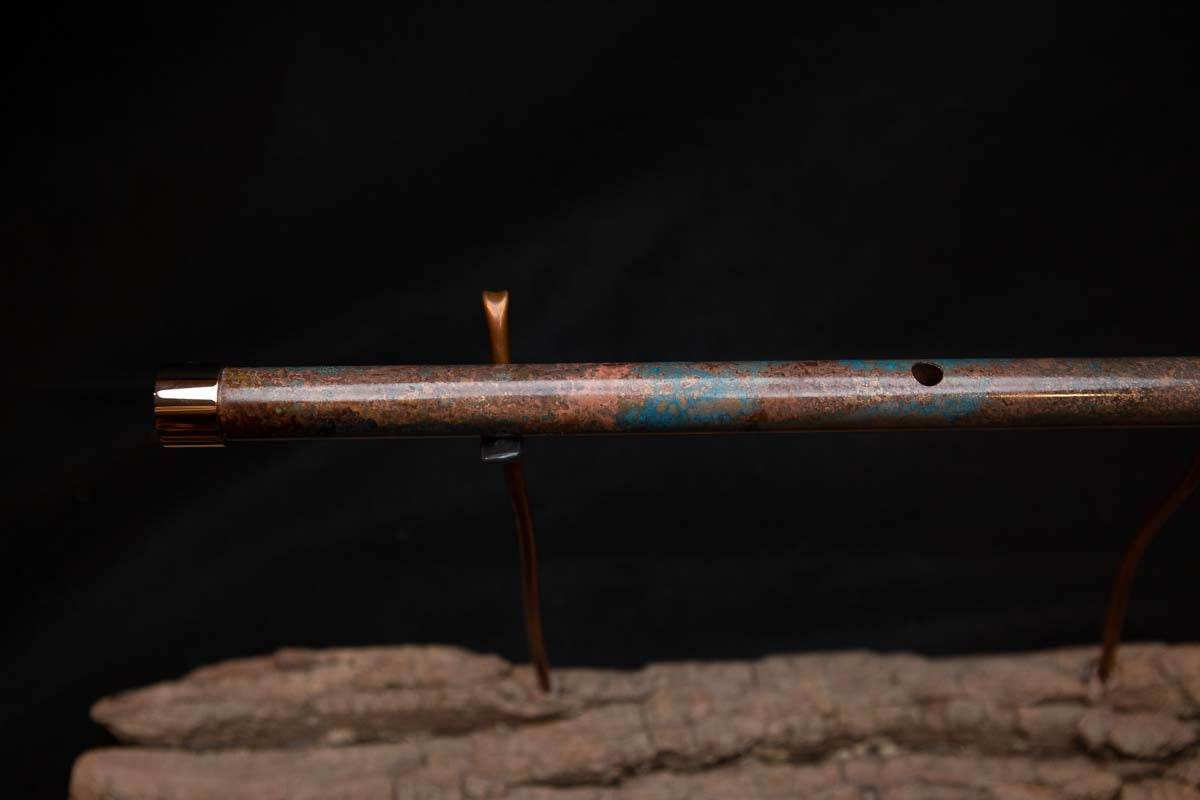 Lullaby Edition Copper Flute #LE0025 in Autumn Patina