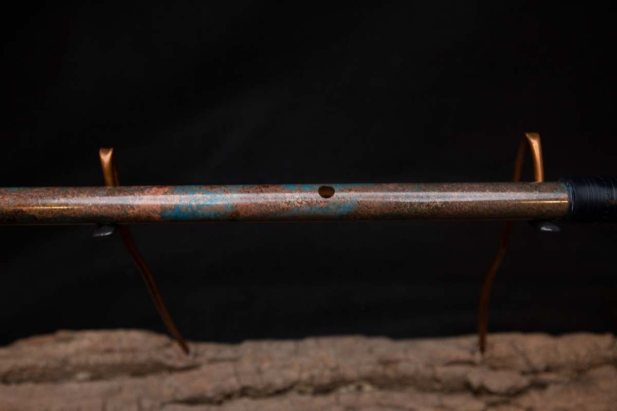 Lullaby Edition Copper Flute #LE0025 in Autumn Patina