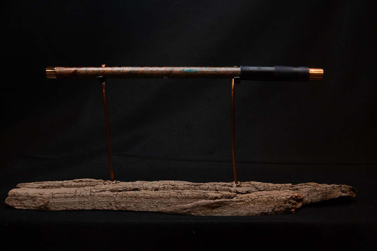 Lullaby Edition Copper Flute #LE0026 in Autumn Patina