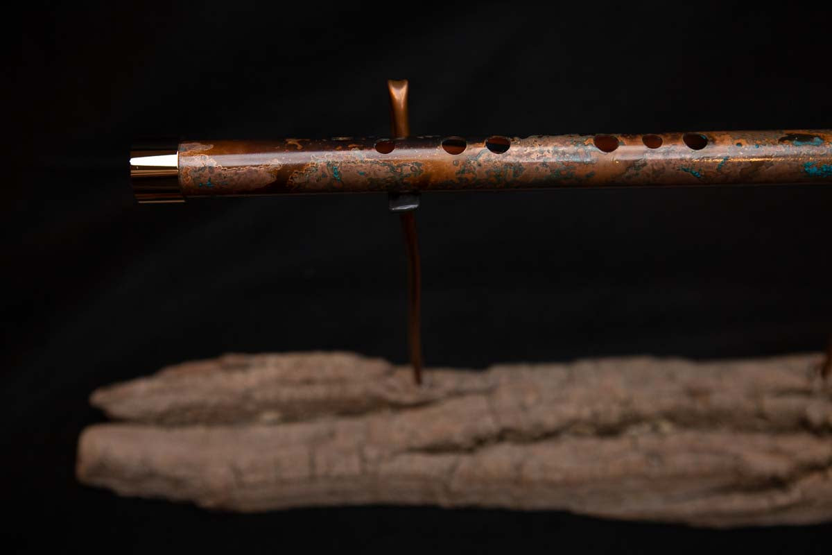 Lullaby Edition Copper Flute #LE0026 in Autumn Patina
