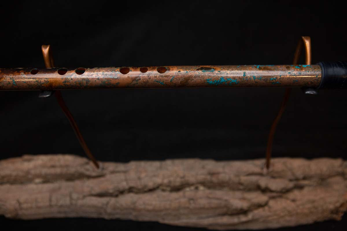 Lullaby Edition Copper Flute #LE0026 in Autumn Patina