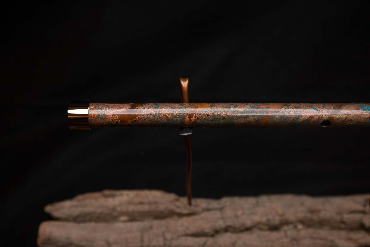 Lullaby Edition Copper Flute #LE0026 in Autumn Patina