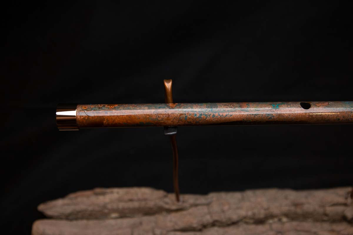 Lullaby Edition Copper Flute #LE0026 in Autumn Patina