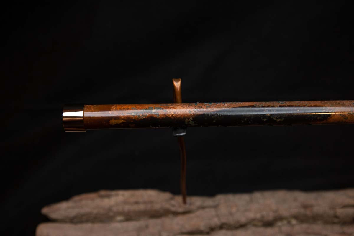 Lullaby Edition Copper Flute #LE0026 in Autumn Patina