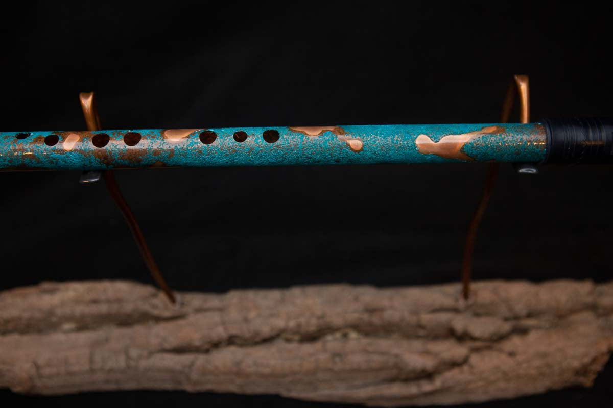 Lullaby Edition Copper Flute #LE0027 in Turquoise Summer