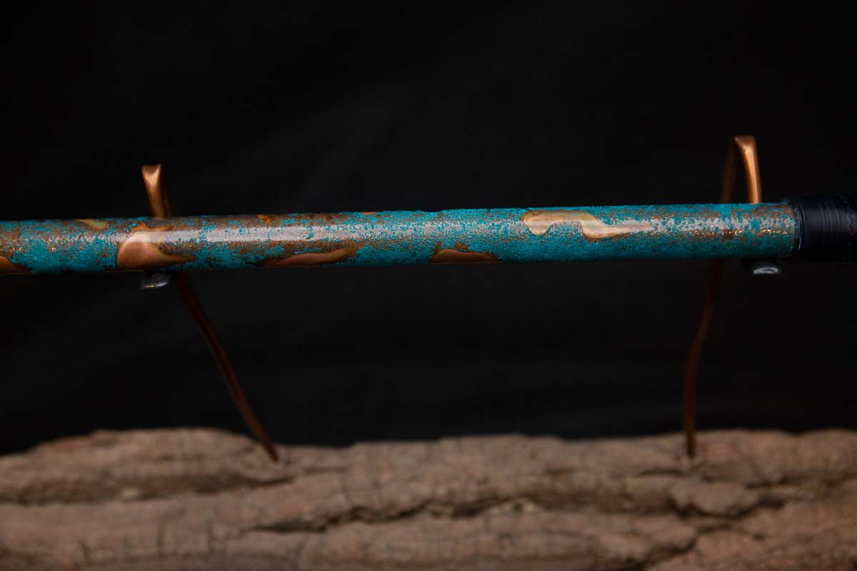 Lullaby Edition Copper Flute #LE0027 in Turquoise Summer