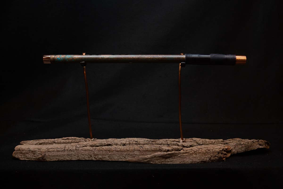 Lullaby Edition Copper Flute #LE0028 in Autumn Patina