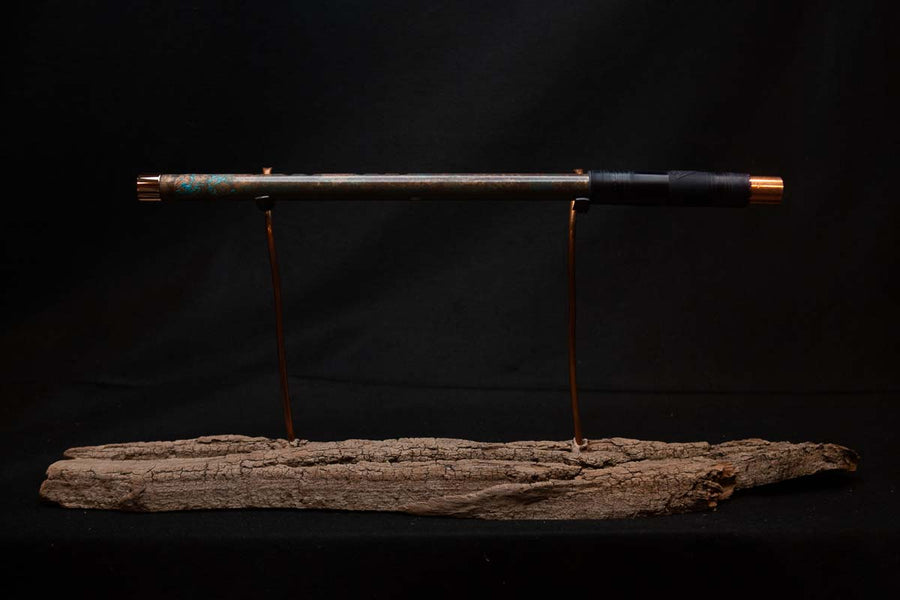 Lullaby Edition Copper Flute #LE0028 in Autumn Patina