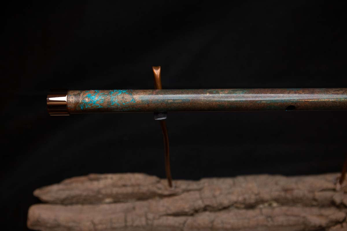 Lullaby Edition Copper Flute #LE0028 in Autumn Patina