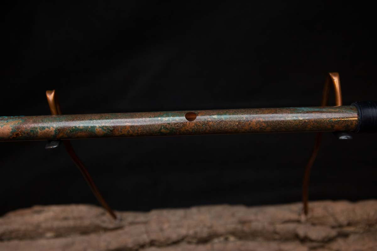 Lullaby Edition Copper Flute #LE0028 in Autumn Patina