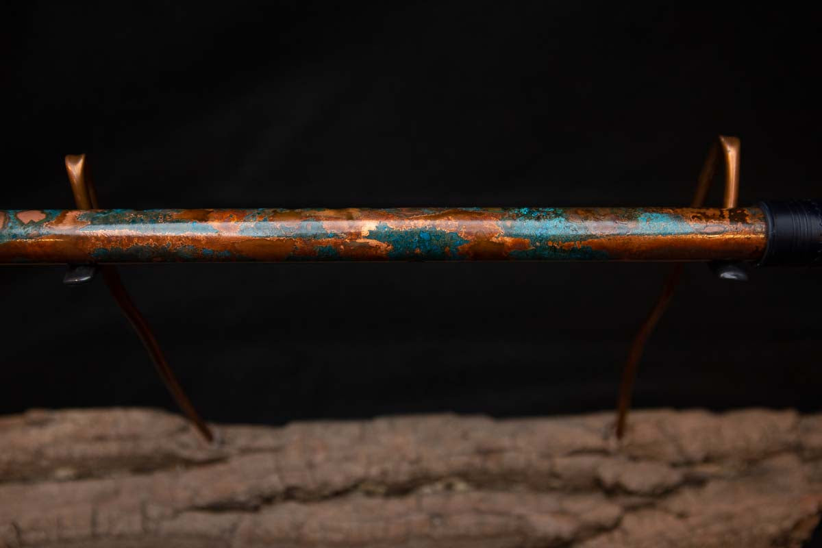 Lullaby Edition Copper Flute #LE0029 in Turquoise Autumn