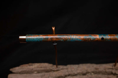 Lullaby Edition Copper Flute #LE0029 in Turquoise Autumn