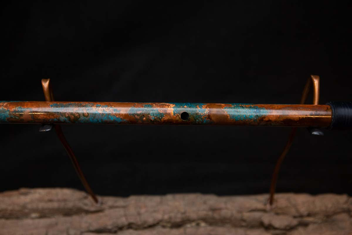 Lullaby Edition Copper Flute #LE0029 in Turquoise Autumn