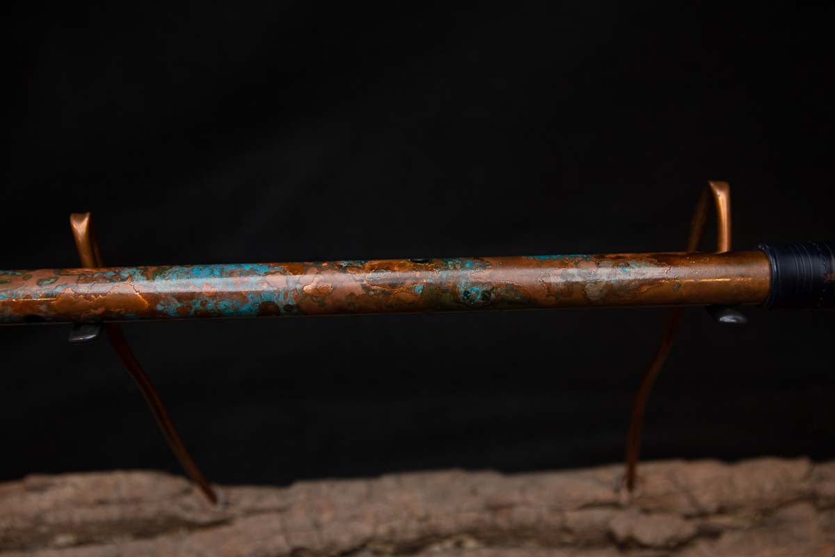 Lullaby Edition Copper Flute #LE0029 in Turquoise Autumn
