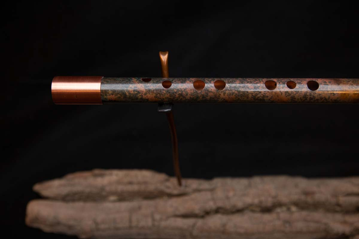 Lullaby Edition Copper Flute #LE0030 in Autumn Patina w/ Brushed Copper Endcap