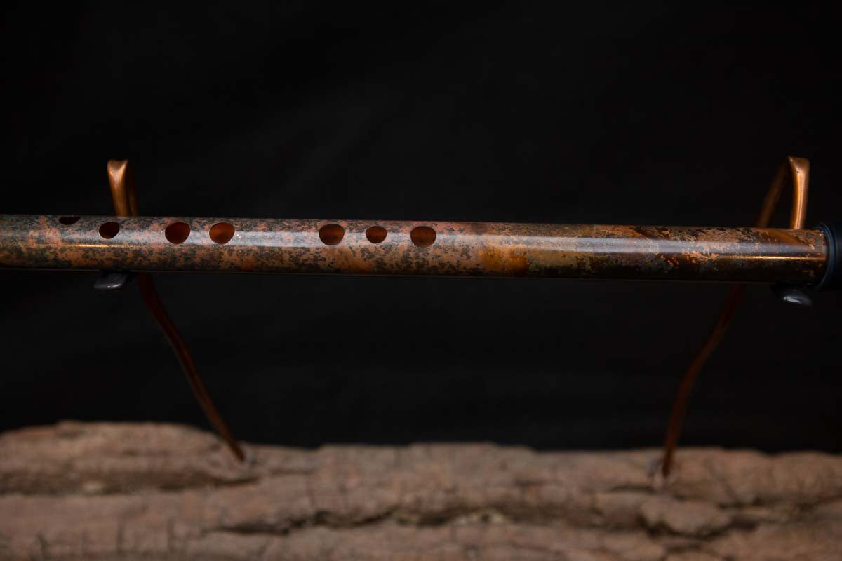 Lullaby Edition Copper Flute #LE0030 in Autumn Patina w/ Brushed Copper Endcap