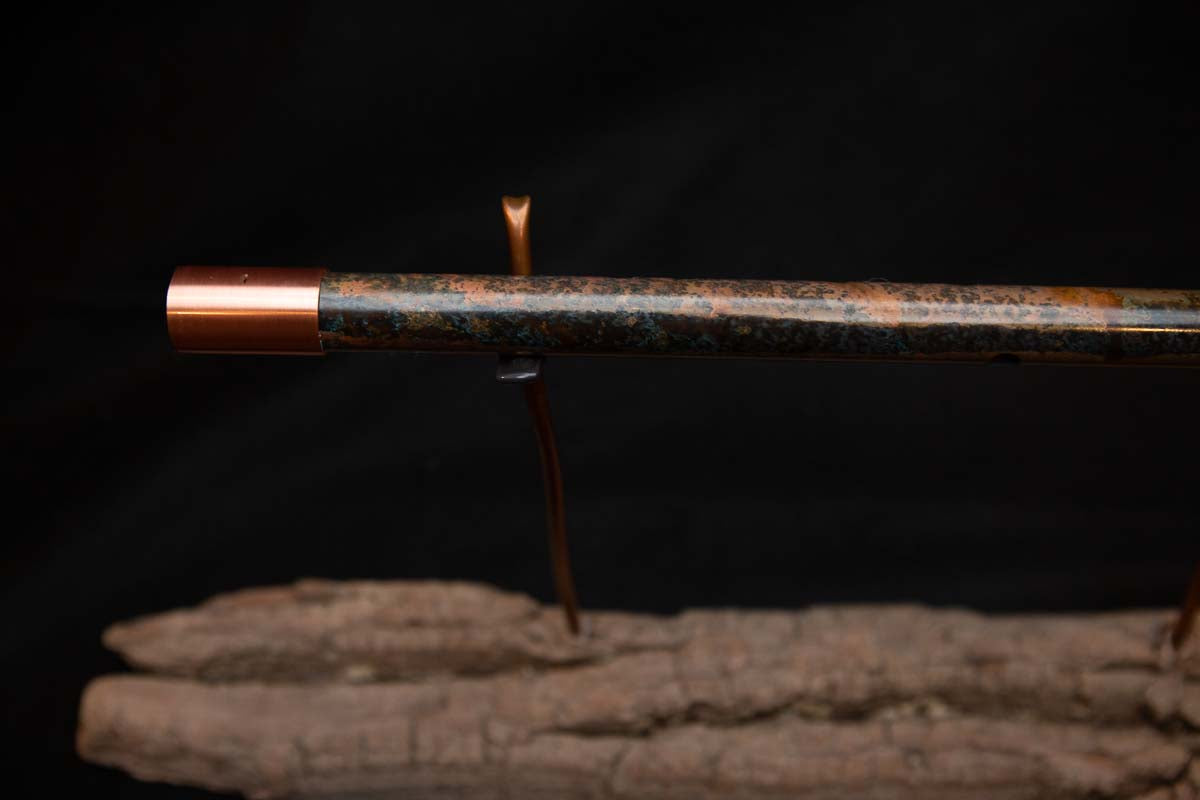 Lullaby Edition Copper Flute #LE0030 in Autumn Patina w/ Brushed Copper Endcap