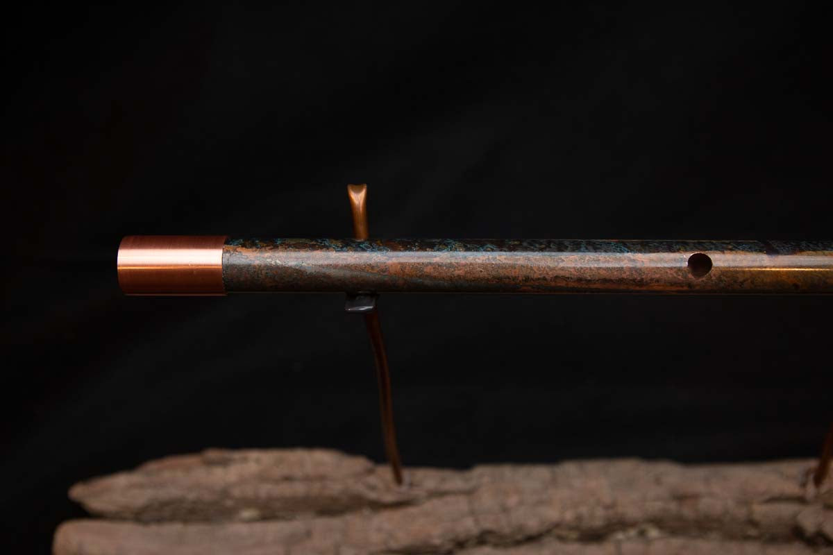 Lullaby Edition Copper Flute #LE0030 in Autumn Patina w/ Brushed Copper Endcap