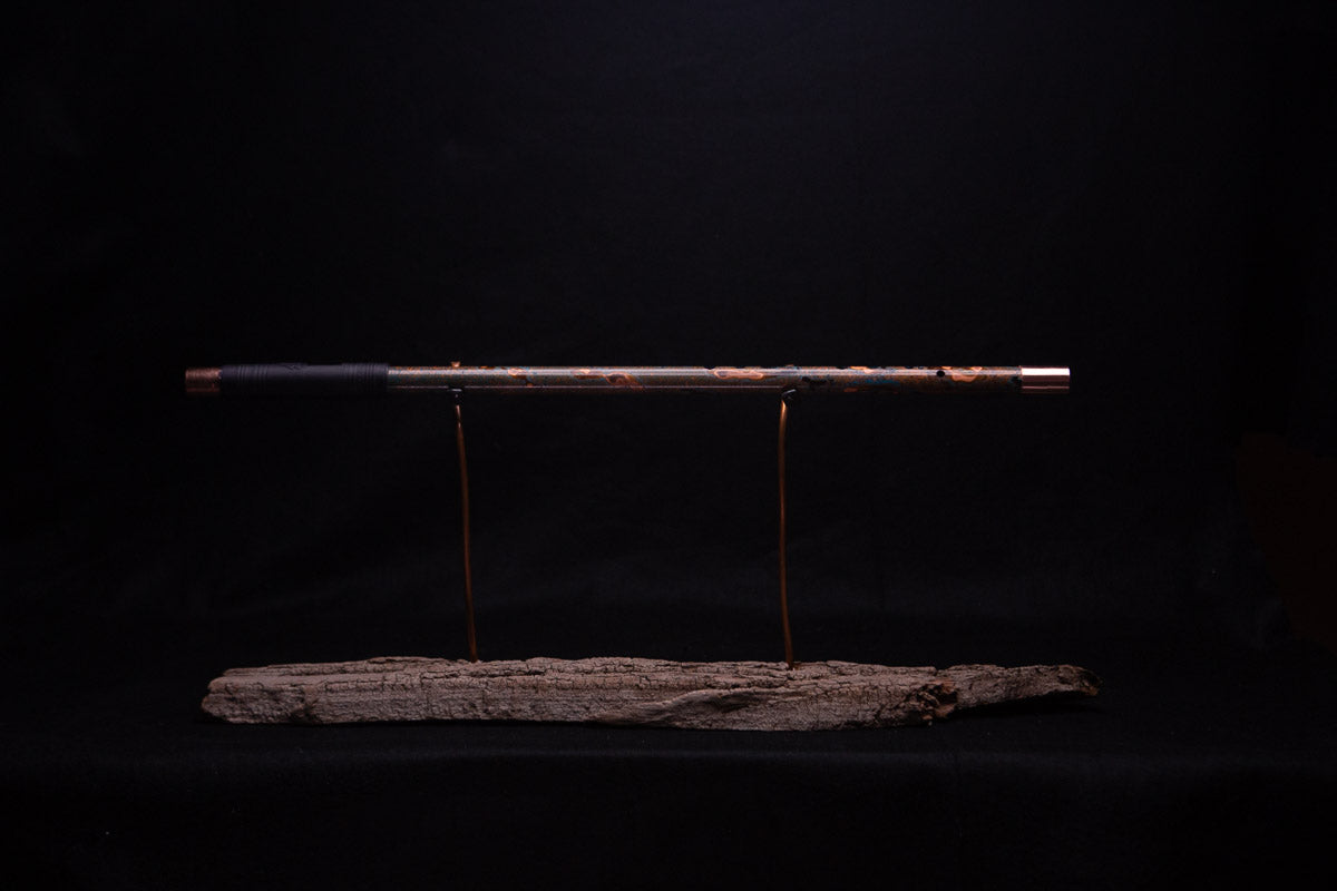 Copper Flute #0045 in Turquoise Burl | Low C