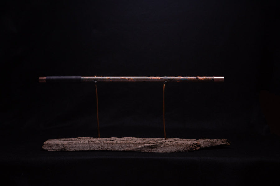 Copper Flute #0045 in Turquoise Burl | Low C