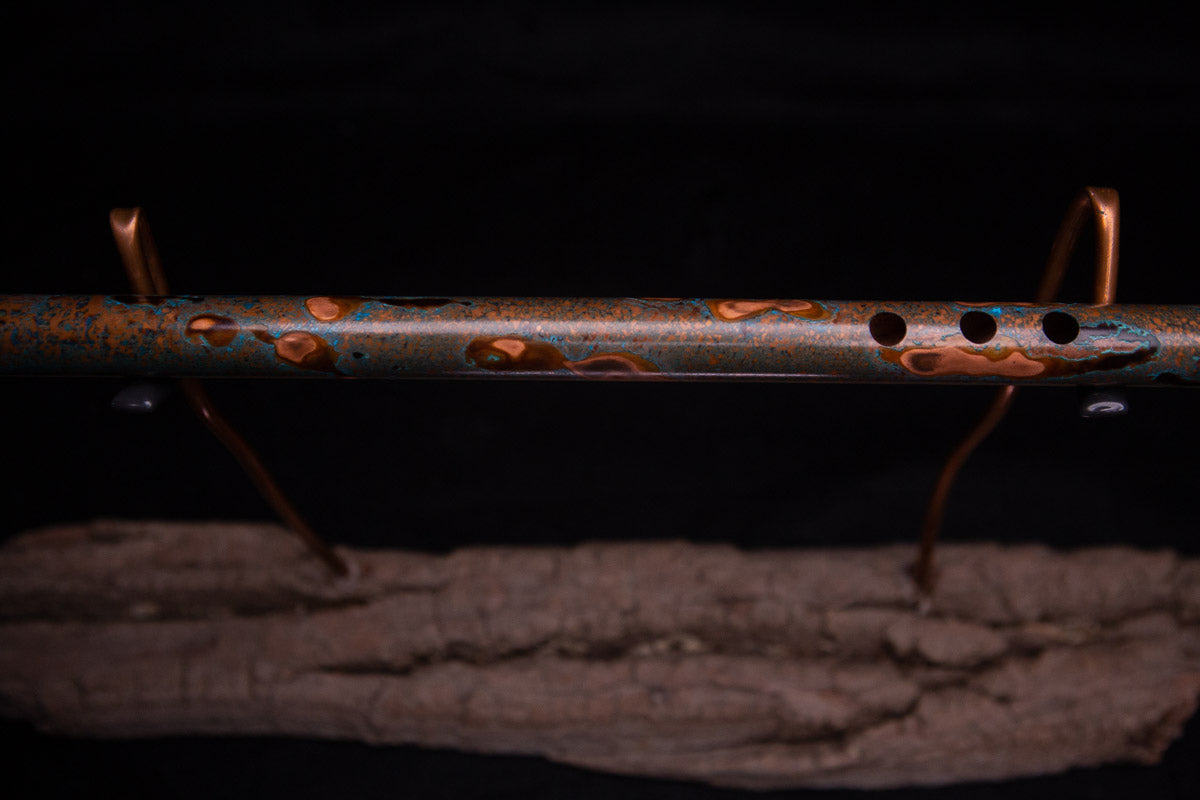 Copper Flute #0045 in Turquoise Burl | Low C