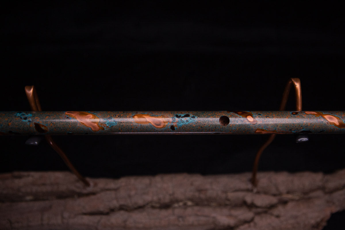 Copper Flute #0045 in Turquoise Burl | Low C