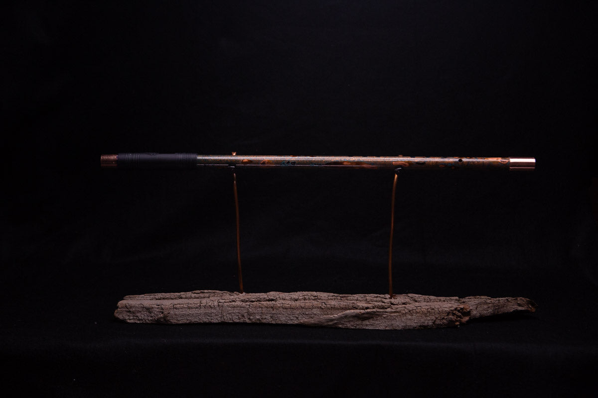 Copper Flute #0047 in Turquoise Burl | Low C