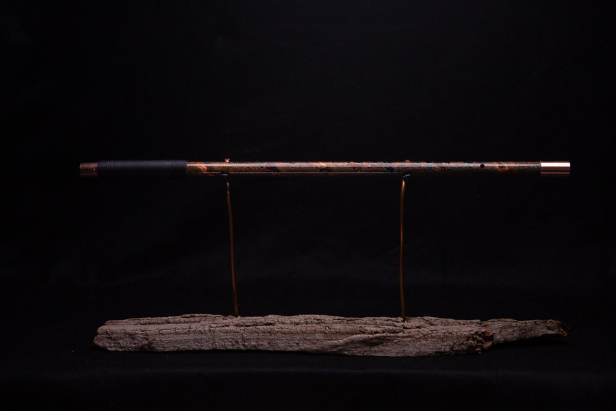 Copper Flute #0049 in Turquoise Burl | Low C