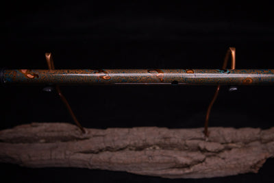 Copper Flute #0049 in Turquoise Burl | Low C
