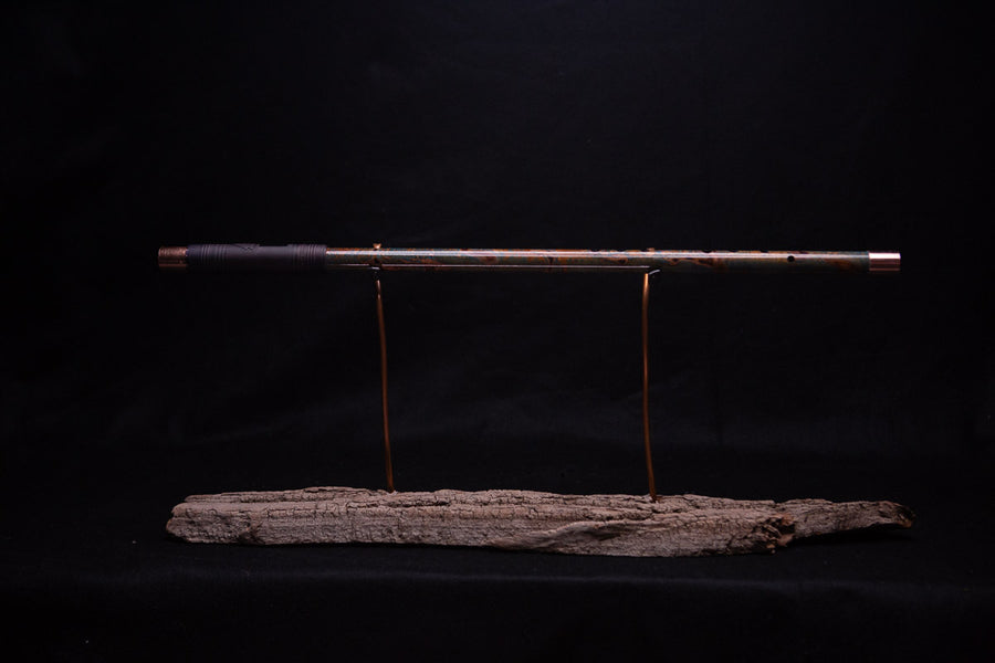 Copper Flute #0058 in Emerald Shadow | Low C