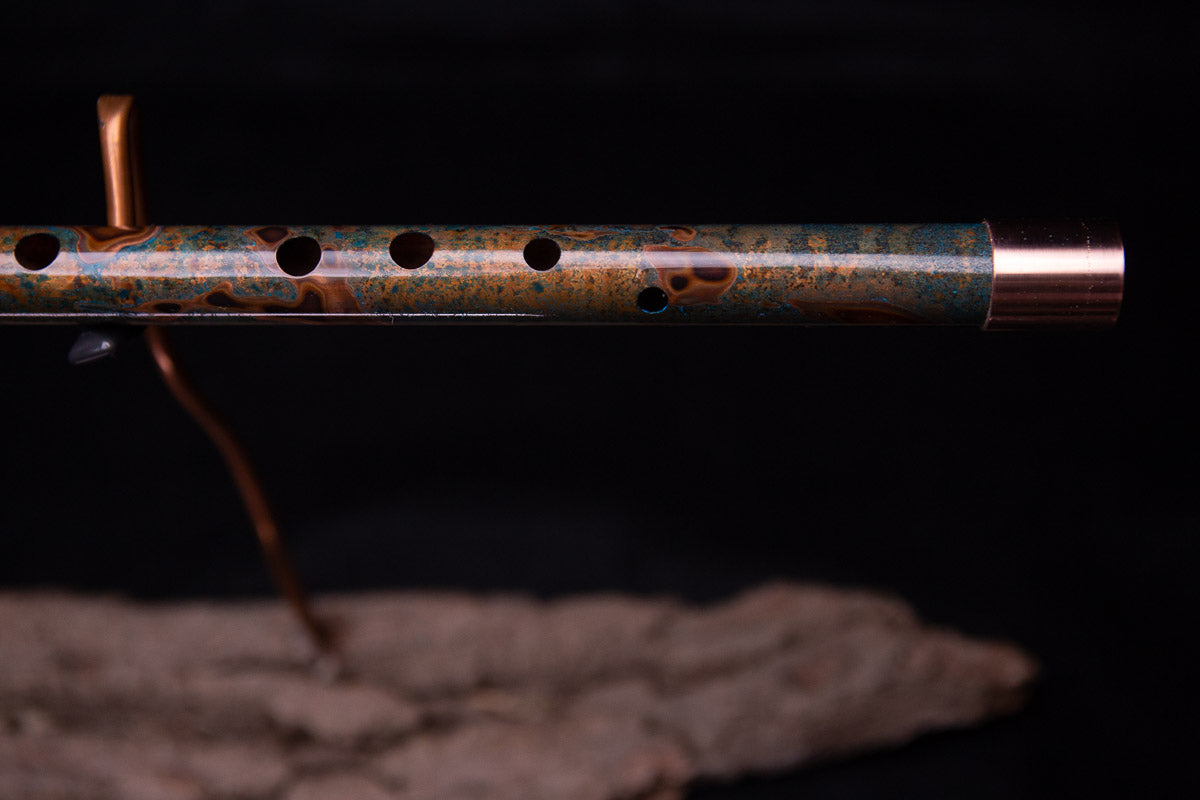 Copper Flute #0058 in Emerald Shadow | Low C
