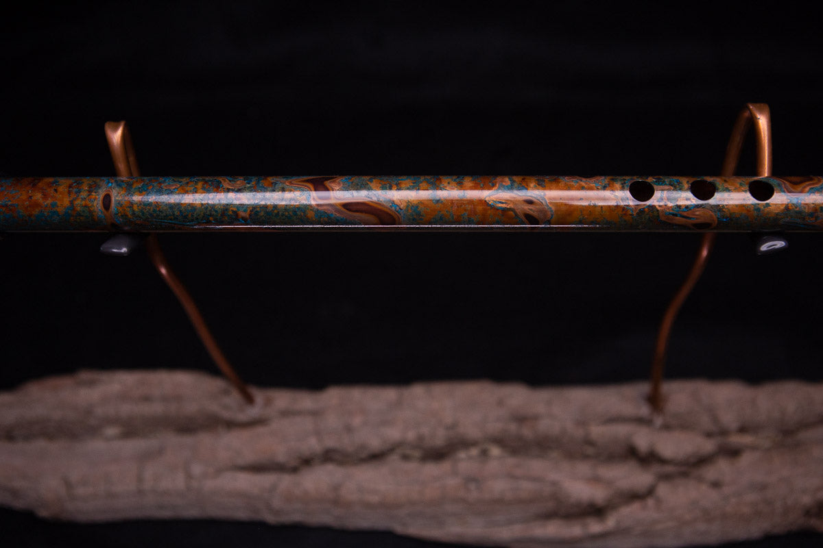 Copper Flute #0058 in Emerald Shadow | Low C